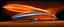 Placeholder: award winning car and driver photograph of a futuristic station wagon dirigible hybrid designed by only one vehicle per image painted metallic orange traveling at a high rate of speed, jet intake off of front center of vehicle and jet exhaust out the rear with bright blue flame, bilaterally symetrical, more a high speed road vehicle