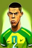 Placeholder: Ronaldo Brazilian football player ,cartoon 2d