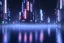 Placeholder: Night, Tokyo, dark, FOG, unsafe, rain, high level of detail, high definition, blue neon, blue lights, blender 3d, birds eye view