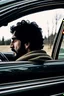 Placeholder: شخص يظر من نافذة السيارات بطريقة أنمي