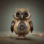 Placeholder: Steampunk Owl, tilt shift,miniature, extreme detail, Photorealism, macro lens 100mm, cinema4d, HDR, 8k, unreal engine 5