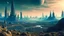 Placeholder: alien landscape and city