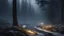 Placeholder: fir forest scenery, heavy mist,,creek,forest,christmas ,tree,fireflies,night,snow,fir tree,high-quality photograph,photorealistic, shot on Hasselblad h6d-400c, zeiss prime lens, bokeh , high detail, smooth render, unreal engine 5, cinema 4d, HDR, dust effect, vivid colors,night