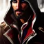 Placeholder: Ultra detailed fullbody Portrait in oil on canvas of Assassins creed,extremely detailed digital painting, extremely detailed face, crystal clear eyes, mystical colors ,perfectly centered image, perfect composition, rim light, beautiful lighting,masterpiece ,16k, stunning scene, raytracing, anatomically correct, in the style of Seung Eun Kim and Steve Jung and Simon Bisley and uncannyknack.