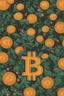 Placeholder: Bitcoin cryptocurrency alone are in the full blooming flowers