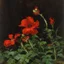 Placeholder: red flowers and vegetations, forest, doom, creepy, gloomy, gothic dark influence, john singer sargent paintings, and winslow homer paintings