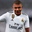 Placeholder: kylian mbappe with real madrid shirt