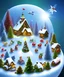 Placeholder: Cute tiny world Christmas diorama