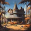 Placeholder: The House That Chuck Built, from SCP lore, SCP-4934 is the late cartoonist Chuck Jones' private study, located within his Newport Beach, CA estate, it is full of LOONEY TUNES-like characters as Porky, Daffy Duck, Bugs Bunny and so on, trending on artstation pixiv skeb. an absurdly detailed oil painting of weird bunch of Warner cartoons, epic photorealistic, beautifully lit, no artefacts, dim volumetric cinematic lighting, 8k octane beautifully detailed render, post-processing, extremely hyperd