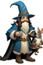 Placeholder: young Dwarven student wizard taking a rabbit out of a top hat