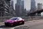 Placeholder: A Tesla 'Model S' is drifting at high speeds, near the 'Pier 11' in Manhattan. (CINEMATIC, WIDE ANGLE LENS, PHOTO REAL)