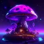 Placeholder: A floating island mushroom house in space. Triadic colors with purple, deep space nebulas. Detailed gloss Painting, intense color, fantastical, intricate detail, splash screen, hyperdetailed, insane depth, concept art, 8k resolution, trending on Artstation, Unreal Engine 5, color depth, good lighting, splash art, dramatic, masterpiece, excellent quality beautiful Fun Imaginative, unique composition