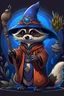 Placeholder: evil Raccoon wizard