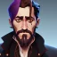 Placeholder: Portrait of a 30 year old warlock like Jake Gyllenhaal, Jack Sparrow, Sherlock Holmes and Mary Poppins