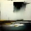 Placeholder: a contemporary minimalist abstract desolate flat landscape. large brush strokes and dripping paint. In style of Justin Mortimer and Phil Hale.