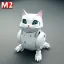 Placeholder: beautiful smooth realistic Japanese robot cat, extremely sharp detail, finely tuned detail, ultra high definition, 8 k, unreal engine 5, ultra sharp focus, accurate wings, in flying mode