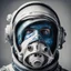 Placeholder: man with full face mask, spaceman