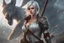 Placeholder: Ciri in smooth anime cg art, orianna, anime fantasy artwork, close picture, rain, apocalypse, intricate details, highly detailed, high details, detailed portrait, masterpiece,ultra detailed, ultra quality
