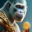 Placeholder: ape yoga master , maze background , levitated lab equipment, 4k, Highly Detailed, Masterpiece, perfect eyes, Digital Illustration, Cinematic Lighting, Realistic, Sharp Focus, Centered, Beautifully Lit, Bioluminescent by Stanley Artgerm Lau