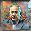 Placeholder: Dibujo de Benjamin Netanyahu, arte grafiti, , calidad ultra, 8k