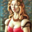 Placeholder: portrait of a beautiful busty woman Sandro Botticelli style smiling