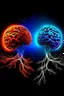 Placeholder: neurones of the brain same as a galaxy connection of the planets in the galaxy and the brain