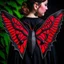 Placeholder: metal gothic red moth wings