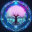 Placeholder:  hedjuk,Tree of Life, crystal city crystalline in the sky, renderin, room, cosmic, opalescent, 100mm, opalescent, gemstones, crystals, object, other worldly,water, cristal rock ,bright, ice backg