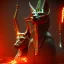 Placeholder: A portrait post-apocalypse of Jackal Egyptian God Anubis ,in a sin city pyramid, sci-fi fantasy style, volumetric lighting, particales,highly detailed,cinamatic,8k,3D,fire and black deep colours,ignore NSFW.