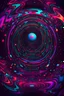 Placeholder: dark psychedelic sphere background