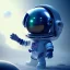 Placeholder: pixar style cute astronaut rabbit floating in space, full body, dramatic lighting, hyper realistic, unreal engine 5, 16k, background:space