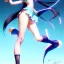 Placeholder: Anime art of beautiful Hatsune miku with beautifel legs by artgerm, ross tran, magali villeneuve, Greg Rutkowski, Gil Elvgren, Alberto Vargas, Earl Moran,, Art Frahm, Enoch Bolles