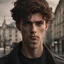 Placeholder: A 24 year old male in geneva. He is the protagonist. He is hiding his anger. He is handsome. He is in a city.