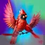 Placeholder: Bing: a vibrant digital chalk sketch painting featuring a double exposure image of a beautiful majestic red cardinal, ultra-detailed, within the body of the cardinal is a heart with the words "I AM ALWAYS WITH YOU" in a beautiful script