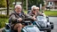 Placeholder: Elderly pensioners on go-karts. Photographic quality and detail, award-winning image, beautiful composition.