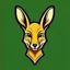 Placeholder: Kangaroo Mascot Logo in the style of 1997 pop culture, Fancy, Professional, Hotel Logo.