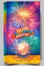 Placeholder: birthday party with fireworks flyer