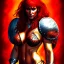 Placeholder: ultra detailed portrait of beautiful Red Sonja Riding a Great Tiger and wearing a bikini plate armor, extremely detailed digital painting, extremely detailed face, in the style of pablo oliveira,mystical colors, rim light, beautiful lighting, 8 k, stunning scene, raytracing