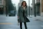 Placeholder: (photo from a movie by Quentin Tarantino) a woman detective investigates a strange case on ghosts killing people because a road perturbated their old HQ... She is standing on the sidewalk