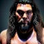 Placeholder: Jason Momoa toddler, full body, dramatic lighting, hyper realistic