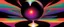 Placeholder: orbiting a black hole from a trillion miles away, peaceful, colorful, dark, ominous, beautiful, sphereically symmetrical