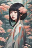 Placeholder: asian in forest flowers geometric art girls gumiho