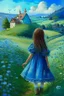 Placeholder: Once upon a time, in a small village nestled between rolling hills and lush green fields, there lived a curious teeneage girl named Lily. She was an imaginative child with blue dresswith an insatiable desire for adventure.