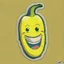 Placeholder: One happy banana sticker, anthropomorphic