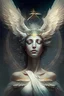 Placeholder: celestial woman with bird head angel wings