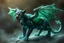 Placeholder: A panther with shimmering dragon scary ,cool wings