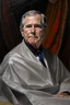 Placeholder: President George W. Bush painted as a bag of cocaine