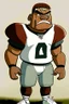 Placeholder: Caleb said American football player cartoon 2d