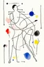 Placeholder: Reprezentare grafica moderna figurativa cu simboluri ,minimal art similar cu desenele lui Picasso , a unui desen facut de un autist , reprezentand o dansatoare de samba , în stilul combinat acuarelei umede a lui Joan Miro si cu filigran lineart minimal a lui Jean Cocteau cu Paleta de culori impresionista cu culori putine si tari. Fond alb si linii color subtiri si paralele, cu umbre de lumina cu hasuri incrucisate