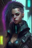 Placeholder: cyberpunk character with lisette olivera-like features